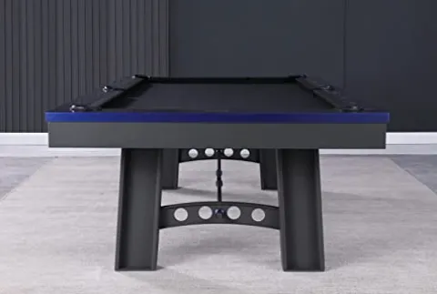 Empire USA Xander Billiard Pool Table Gunmetal Grey
