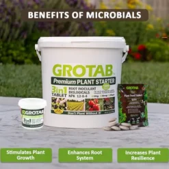 Envelor GROTAB 3-in-1 Plant Food Tablets 1500 Tabs Natural Fertilizer for Indoor Outdoor Plants