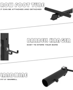 EonfitOmni Power Rack with LAT Pulldown Cable Crossover Pulley System Black7