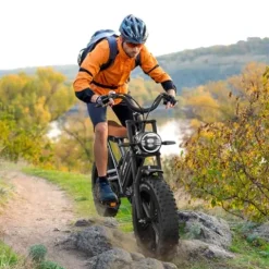 EOSBIKE JANSNO Electric Bike for Adults 20″ x 4.0 Fat Tire Electric Bicycle Black