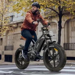 EOSBIKE JANSNO Electric Bike for Adults 20″ x 4.0 Fat Tire Electric Bicycle Black