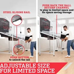 ESPN Indoor Basketball Arcade Game Premium Black/Red/White