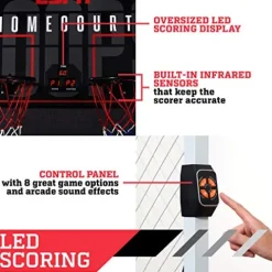 ESPN Indoor Basketball Arcade Game Premium Black/Red/White