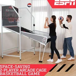 ESPN Indoor Basketball Arcade Game Premium Black/Red/White