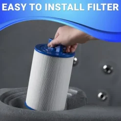 Essential Hot Tubs 20-Jet Arbor Hot Tub Seats 5-7 Gray Granite