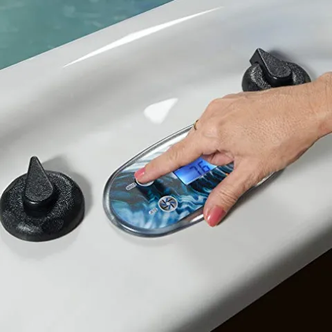 Essential Hot Tubs 50-Jet Polara Hot Tub Redwood