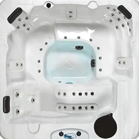 Essential Hot Tubs 50-Jet Polara Hot Tub Redwood