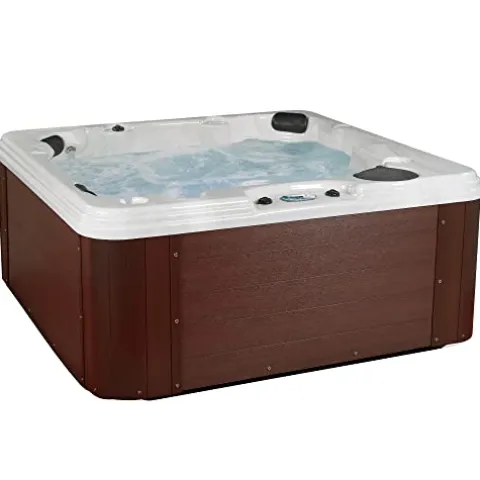 Essential Hot Tubs 50-Jet Polara Hot Tub Redwood