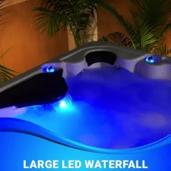 Essential Hot Tubs Select Series 40-Jet 6-Person Lounger Gray