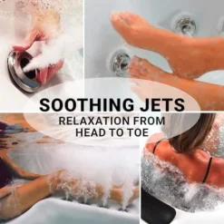 Essential Hot Tubs Select Series 80-Jet 6-Person Lounger 2023 – Gray