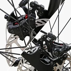 EUROBIKE Mountain Bike X1 21 Speed 27 inch Dual Disc Brakes Black-green