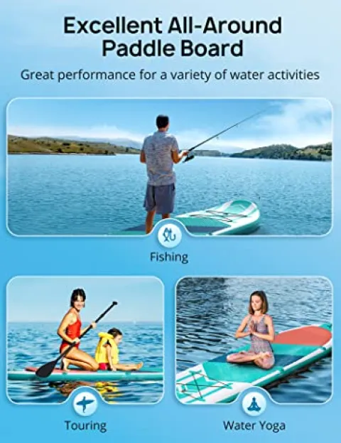Evajoy Inflatable Stand Up Paddle Board SUP Orange