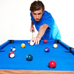 Evelove 3-In-1 Multi Combo Game Table Foosball Soccer Billiards Pool