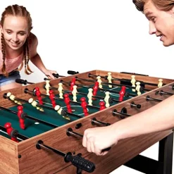 Evelove 3-In-1 Multi Combo Game Table Foosball Soccer Billiards Pool