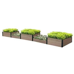 Everbloom Modular 2 Tiered Garden Bed Brown