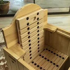 EVERJOY KN-103 Low EMF Infrared Wood Sauna 1 Person Pine Wood