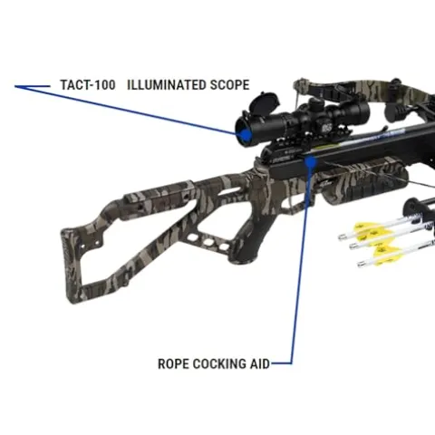 Excalibur Micro Extreme Compact Crossbow with Scope and Arrows Mossy Oak Bottomland