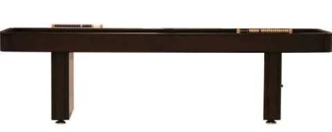 Fairview Game Rooms 9′ Shuffleboard Table with Hidden Storage Cabinet – Mahogany