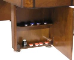 Fairview Game Rooms 9′ Shuffleboard Table with Hidden Storage Cabinet – Mahogany