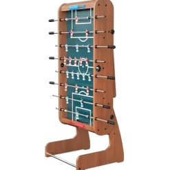 Famispick 2in1 Foldable Foosball and Air Hockey Table Brown