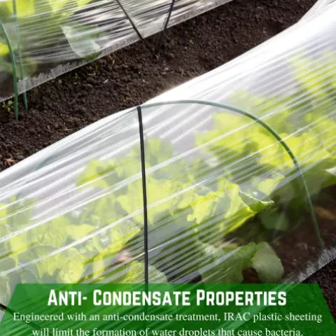 Farm Plastic Supply Clear IRAC Greenhouse Plastic Sheeting 6 Mil 40′ x 80′