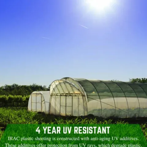 Farm Plastic Supply Clear IRAC Greenhouse Plastic Sheeting 6 Mil 40′ x 80′