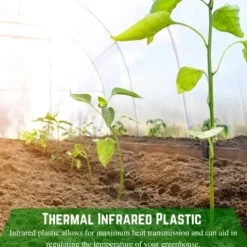 Farm Plastic Supply Clear IRAC Greenhouse Plastic Sheeting 6 Mil 40′ x 80′