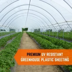 Farm Plastic Supply Clear Greenhouse Plastic Sheeting 8 mil 50′ x 70′ White
