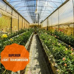 Farm Plastic Supply Clear Greenhouse Plastic Sheeting 8 mil 50′ x 70′ White