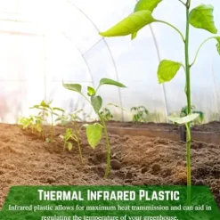 Farm Plastic Supply Clear Coolmax Greenhouse Plastic Sheeting 6 Mil 40′ x 110′