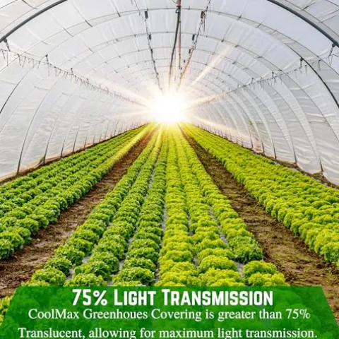 Farm Plastic Supply Clear Coolmax Greenhouse Plastic Sheeting 6 Mil 40′ x 110′