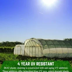 Farm Plastic Supply Clear Coolmax Greenhouse Plastic Sheeting 6 Mil 40′ x 110′