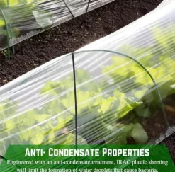 Farm Plastic Supply Clear Coolmax Greenhouse Plastic Sheeting 6 Mil 40′ x 110′