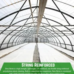 Farm Plastic Supply String Reinforced 6 Mil White Plastic Sheeting 20′ x 150′ White