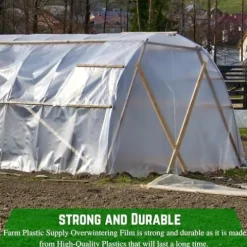 Farm Plastic Supply String Reinforced 6 Mil White Plastic Sheeting 20′ x 150′ White