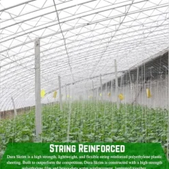 Farm Plastic Supply String Reinforced 10 Mil Clear Greenhouse Plastic Sheeting 32′ x 100′