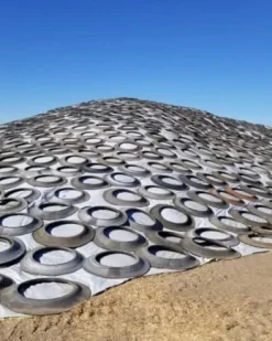 Farm Plastic Supply String Reinforced Silage Cover Black/White 6 Mil 66′ x 50′