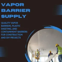 Farm Plastic Supply Vapor Barrier Supply – String Reinforced 10 mil Clear Greenhouse Plastic Sheeting (60′ x 75′) Clear