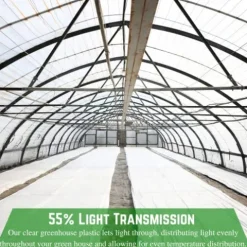 Farm Plastic Supply White Greenhouse Plastic Sheeting 6 mil 25′ x 150′ UV Resistant