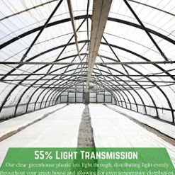 Farm Plastic Supply White Greenhouse Plastic Sheeting 6 mil 32′ x 100′