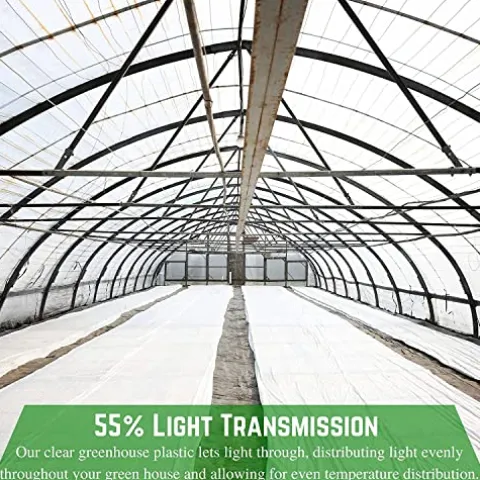 Farm Plastic Supply White Greenhouse Plastic Sheeting 6 mil 32′ x 100′