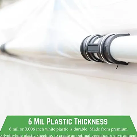 Farm Plastic Supply White Greenhouse Plastic Sheeting 6 mil 32′ x 100′