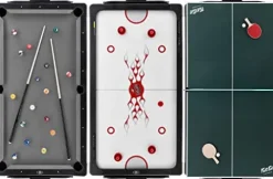 Fat Cat by GLD Products Original 3-in-1 7′ Pockey Multi-Game Table Grey