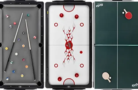 Fat Cat by GLD Products Original 3-in-1 7′ Pockey Multi-Game Table Grey