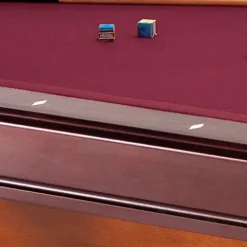 Fat Cat by GLD PRODUCTS Reno 7.5′ Pool Table with Dark Cherry Finish, Red Cloth