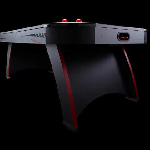 Fat Cat by GLD PRODUCTS Volt 7’ LED Illuminated Air Hockey Table Black