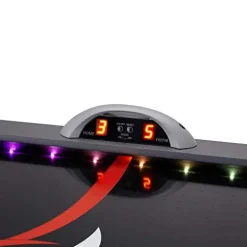 Fat Cat by GLD PRODUCTS Volt 7’ LED Illuminated Air Hockey Table Black