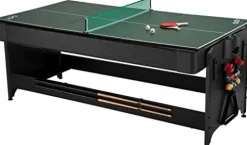 Fat Cat Original 3-in-1 Pockey Multi-Game Table – Air Hockey, Billiards, Table Tennis Green