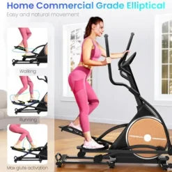 FEIERDUN Elliptical Machine Cross Trainer Black