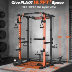 FEIERDUN Multi-Function Squat Rack Power Cage FLA01 Black